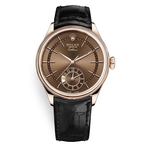 rolex cellini brown strap|Rolex cellini time.